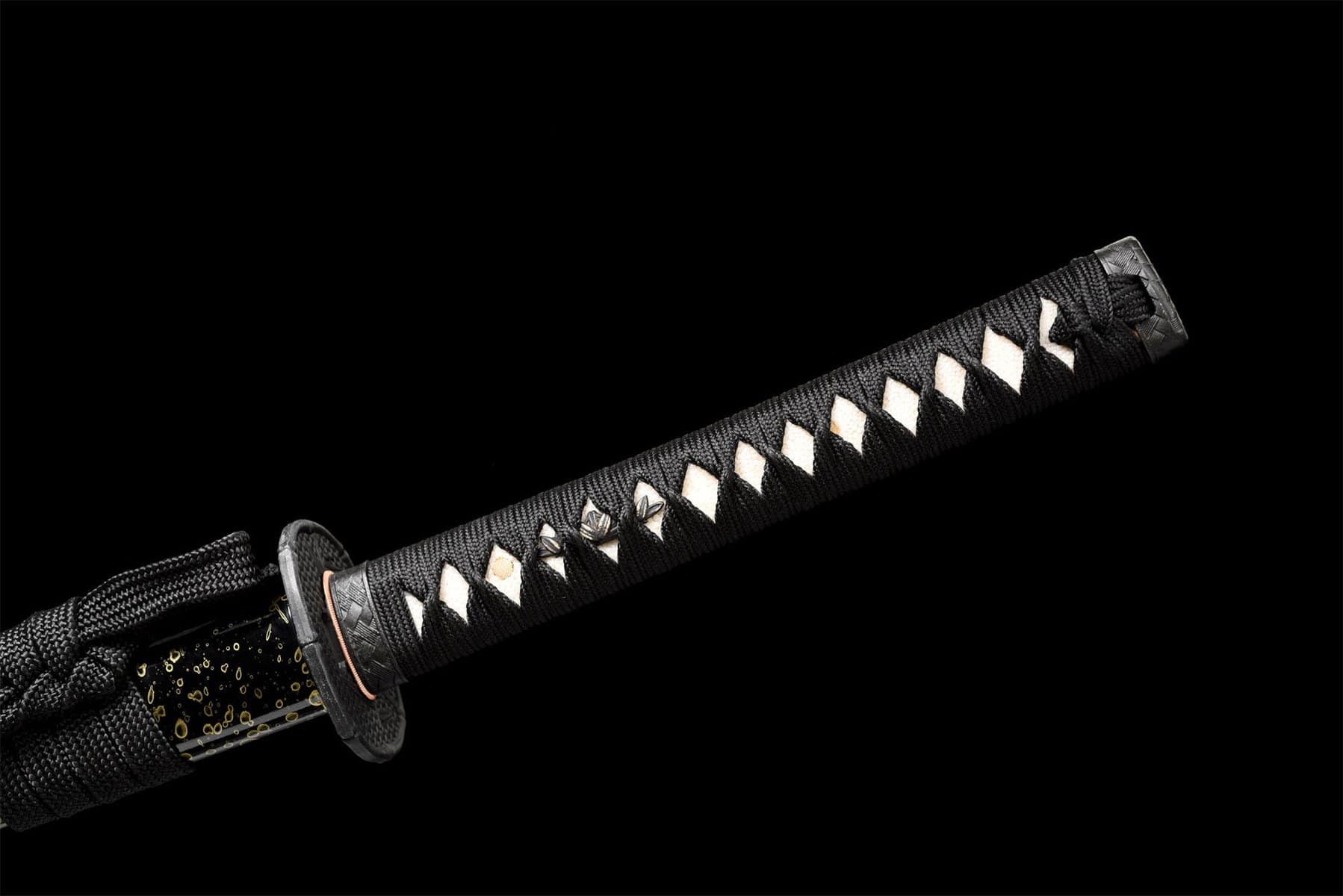 Black Golden Drop Katana