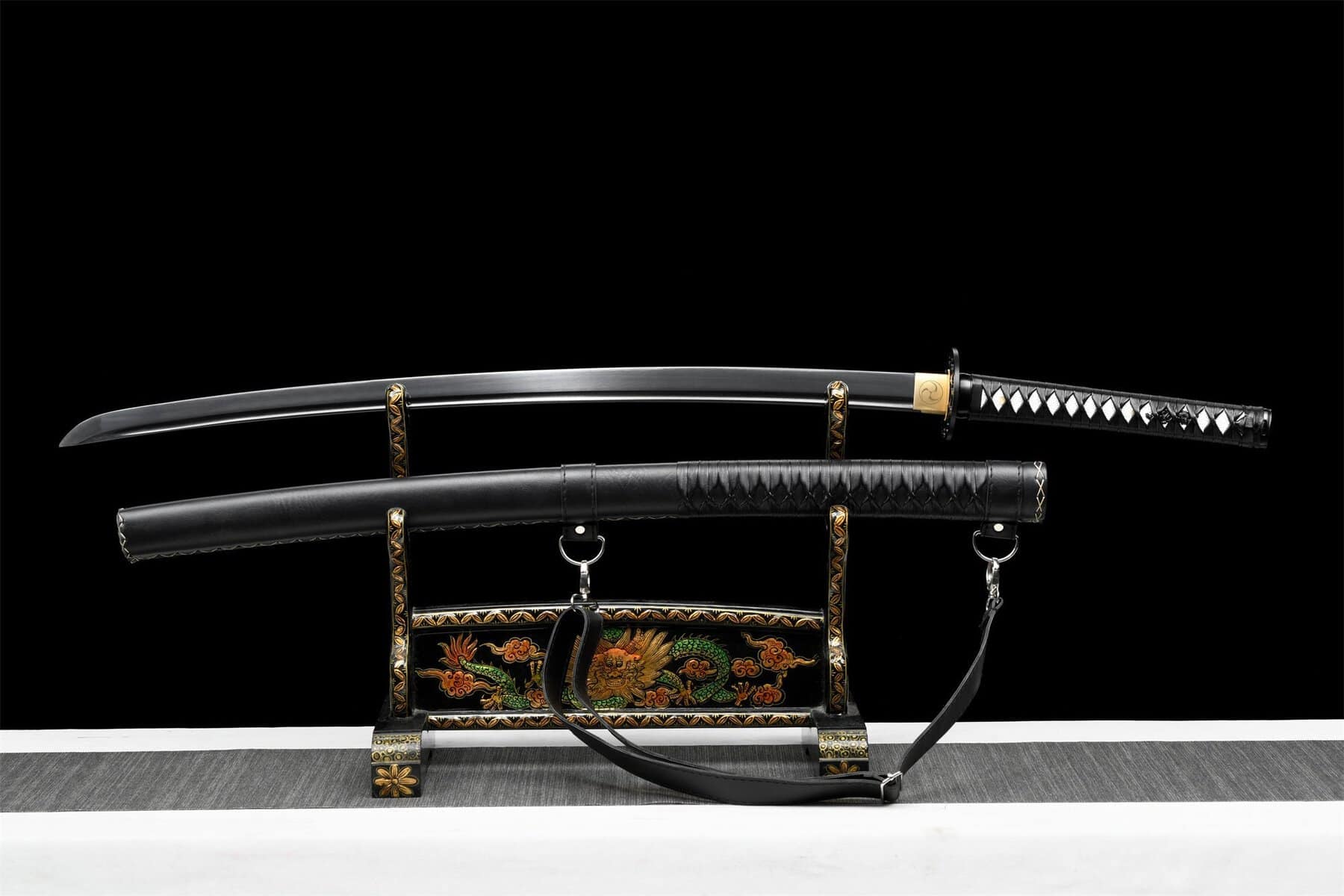 Black Leather Katana